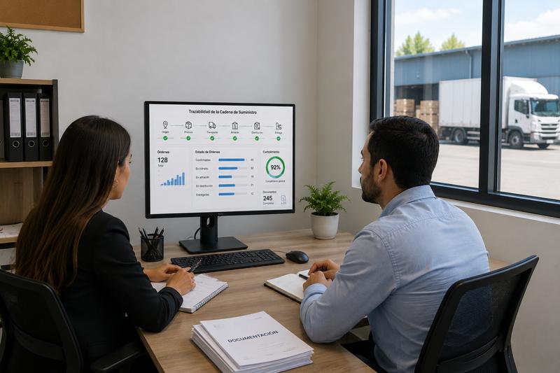 Compliance and traceability dashboard for supply chain management