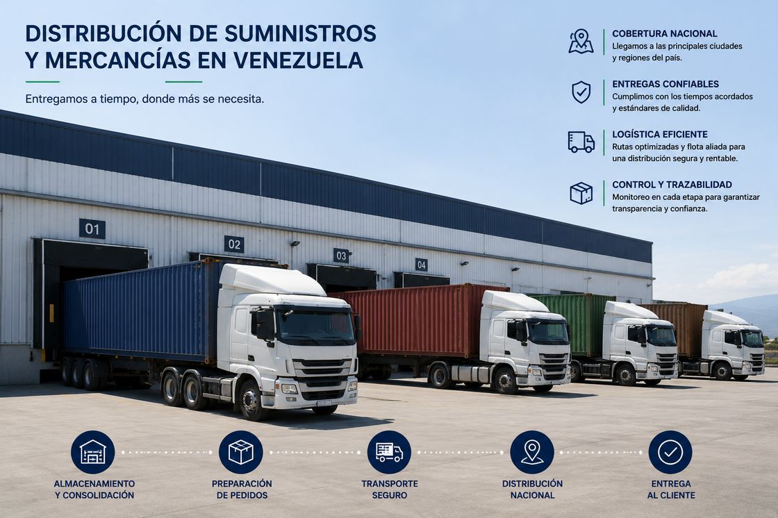Supply distribution and logistics operations across Venezuela